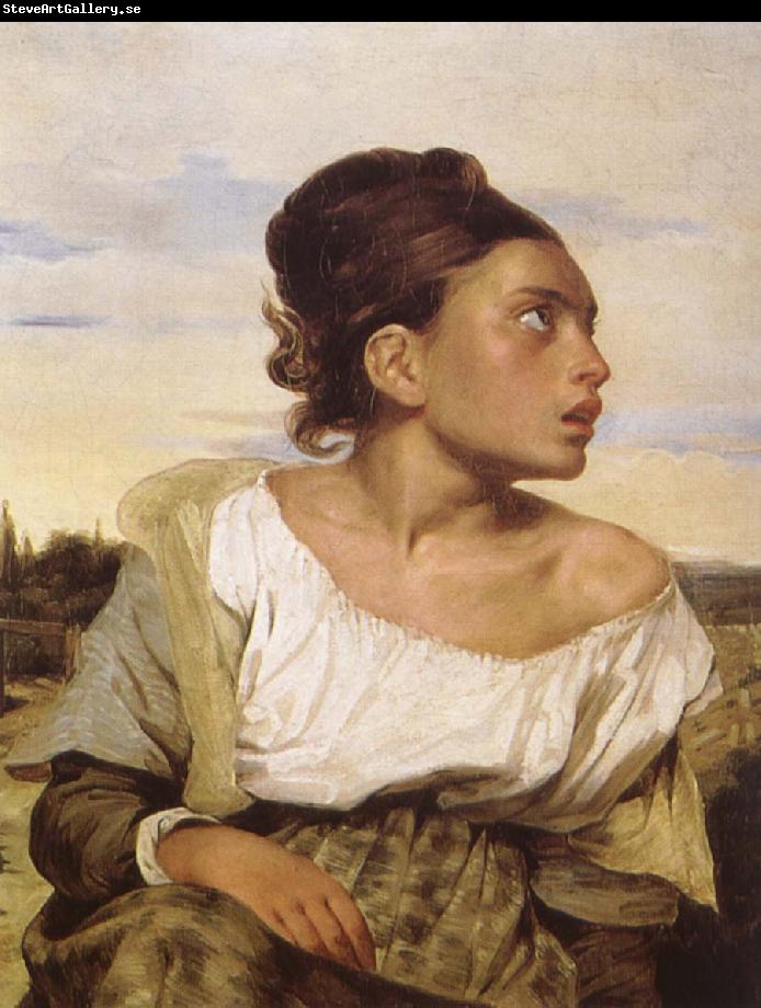 Eugene Delacroix Foraldralos girl pa kyrkogarden